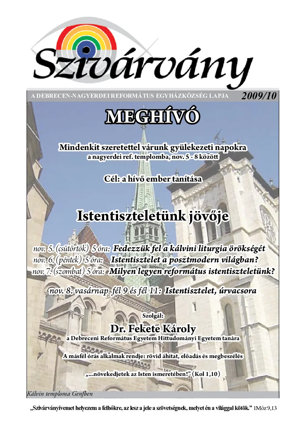 Istentiszteletünk jövője